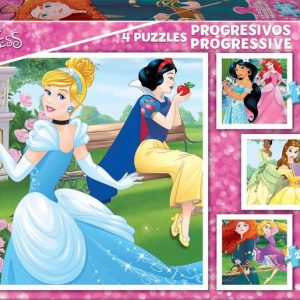 PUZZLE PROGRESIVOS PRINCESAS DISNEY 12-16-20-25