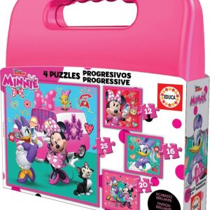 MALETA PUZZLES PROGRESIVOS MINNIE HAPPY HELPERS 12-16-20-25