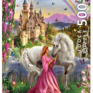 PUZZLE EDUCA 500 PIEZAS HADA Y UNICORNIO