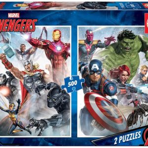 PUZZLE EDUCA 2 X 500 PIEZAS LOS VENGADORES