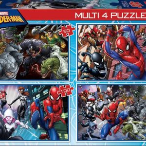 PUZZLE 4 MULTI 50-80-100-150 ULTIMATE SPIDER-MAN
