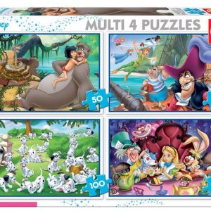 PUZZLE 4 DISNEY PROGRESIVOS 50-80-100-150 VARIADOS