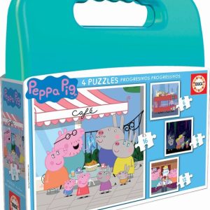 PUZZLE MALETA PROGRESIVOS PEPPA PIG 6-9-12-16