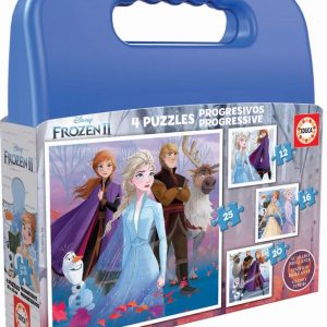PUZZLE MALETA PROGRESIVOS 12-16-20-25 FROZEN 2