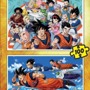 PUZZLE 2X100 PIEZAS DRAGON BALL