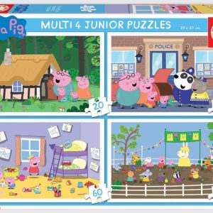 PUZZLE MULTI 4 JUNIOR PEPPA PIG 20-40-60-80