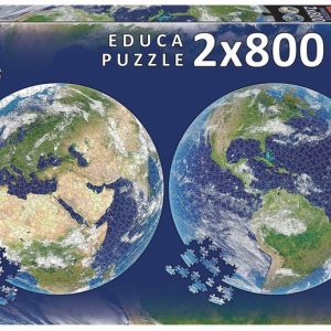 PUZZLE EDUCA CIRCULAR 2X800 PLANETA TIERRA