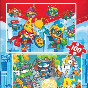 PUZZLE EUDCA 2X100 PIEZAS SUPERTHINGS