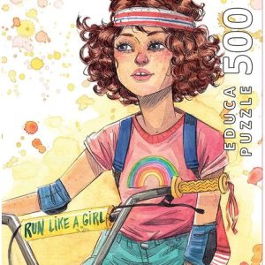 PUZZLE EDUCA 500 PIEZAS RUN LIKE A GIRL ESTHER GILI