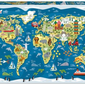 PUZZLE EDUCA 200 PIEZAS MAPAMUNDI