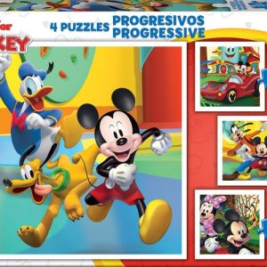 PUZZLE EDUCA PROGRESIVOS MICKEY & FRIENDS 12-16-20-25