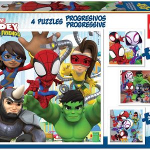 PUZZLES PROGRESIVOS SPIDEY & HIS AMAZING FRIENDS 12-16-20-2