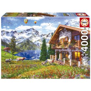 PUZZLES DE 4000 PIEZAS HOGAR EN LOS ALPES