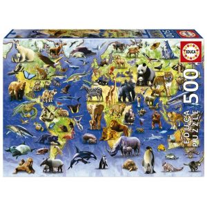 PUZZLE ESPECIES PELIGRO EXTINCION 500 PIEZAS