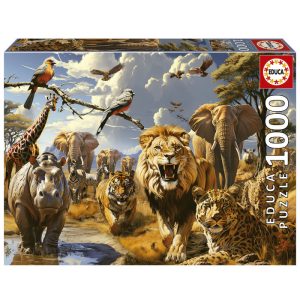 PUZZLE 1000 PIEZAS ANIMALES SALVAJES