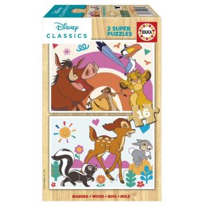 PUZZLE DISNEY ANIMALS 2X16 PIEZAS