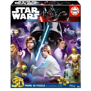 PUZZLE 3D LENTICULAR 500 PIEZAS STAR WARS CLASSIC