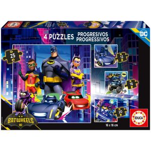 PUZZLE PROGRESIVOS BATWHEELS 12-16-20-25 PIEZAS