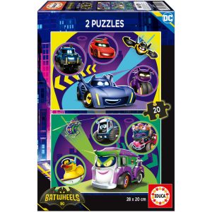 PUZZLE 2X20 PIEZAS BATWHEELS