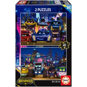 PUZZLE 2X48 PIEZAS BATWHEELS