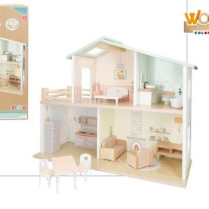 CASA MU?ECAS MADERA C/MUEBLES 52X20X40 CM 3A+ WOOMAX