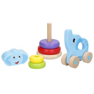 SET ARRASTRE MADERA + TORRE APILABLE SURTIDO WOOMAX