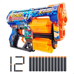 PISTOLA DREAD SONIC CON 12 DARDOS XSHOT SKINS