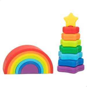 C?BABYSET TORRE APILABLE ESTRELLA + ARCOIRIS 15 PIEZAS