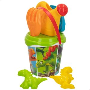 SET CUBO PLAYA + ACCESORIOS DINOSAURIOS