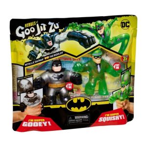 PACK FIGURAS GOO JIT ZU DC HEROES BATMAN VS THE RIDDLER