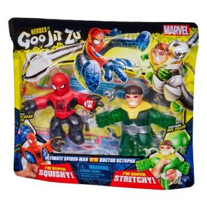 PACK DE 2 FIG GOO JIT ZU MARVEL HEROES SPIDERMAN VS DR OCTOP