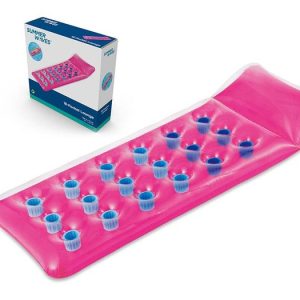 COLCHONETA PVC HOLES ROSA