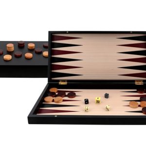 JUEGO BACKGAMMON PROFESIONAL BLACK SERIES