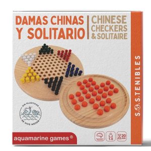 JUEGO DAMAS CHINAS Y SOLITARIO