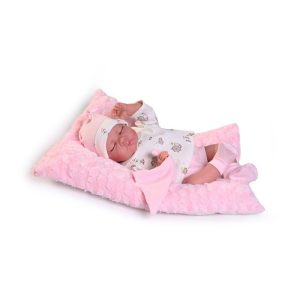 MU?ECA RECIEN NACIDA LUNA DORMIDITA CON COJIN