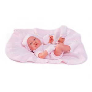 MU?ECA RECIEN NACIDA CON TOQUILLA DE PUNTO