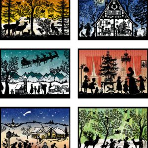 MINICALENDARIO ADVIENTO SILUETA NAVIDAD SURTIDO