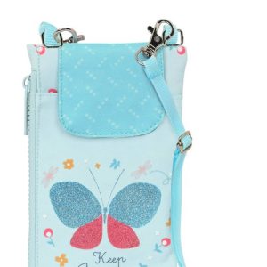 BOLSITO BANDOLERA MONEDERO/ PORTAMOVIL BLACKFIT8 MARIPOSA