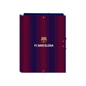 CARPETA CARTON FOLIO GOMAS SOLAPAS F,C, BARCELONA