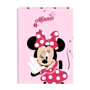 CARPETA CARTON FOLIO GOMAS SOLAPAS MINNIE MOUSE NAIVE