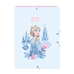 CARPETA CARTON FOLIO GOMAS SOLAPAS FROZEN ICE MAGIC