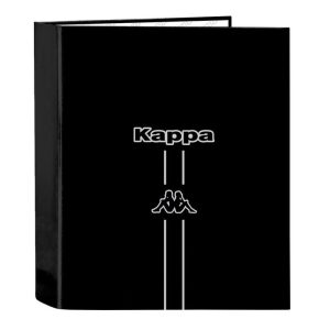 CARPETA CARTON FOLIO 4 ANILLAS LOMO ANCHO KAPPA DARK