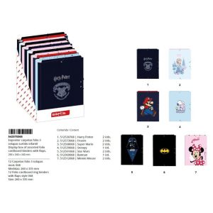 EXPOSITOR CARPETAS FOLIO GOMAS SOLAPAS EXPOSITORES