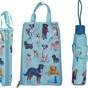 PARAGUAS CON BOLSA PERROS I LOVE CATS & DOGS