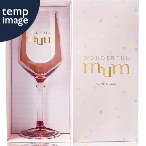 COPA VINO MUM ROSA + CAJA REGALO