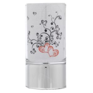 LAMPARA CRISTAL 7X15 DECORACION CORAZONES Y RIZOS