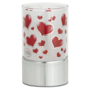 LAMPARA CRISTAL 9X15 CORAZONES