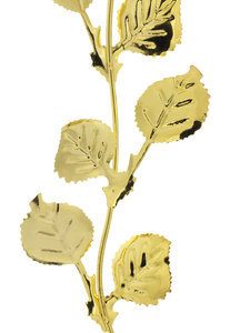 ROSA 39 CM DORADA BURDEOS