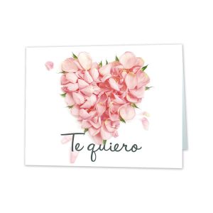 TARJETA MINI CARD CORAZON TE QUIERO