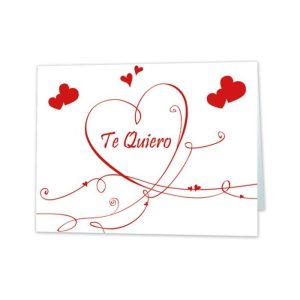 TARJETA CORAZON TE QUIERO